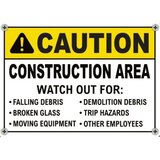 Caution Construction Area Sign